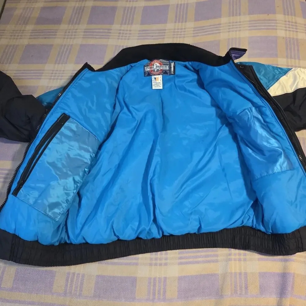 Vtg Polaris Jacket Mens Large Multicolor Ski Snowmobile Anorak Made USA 80s 90s